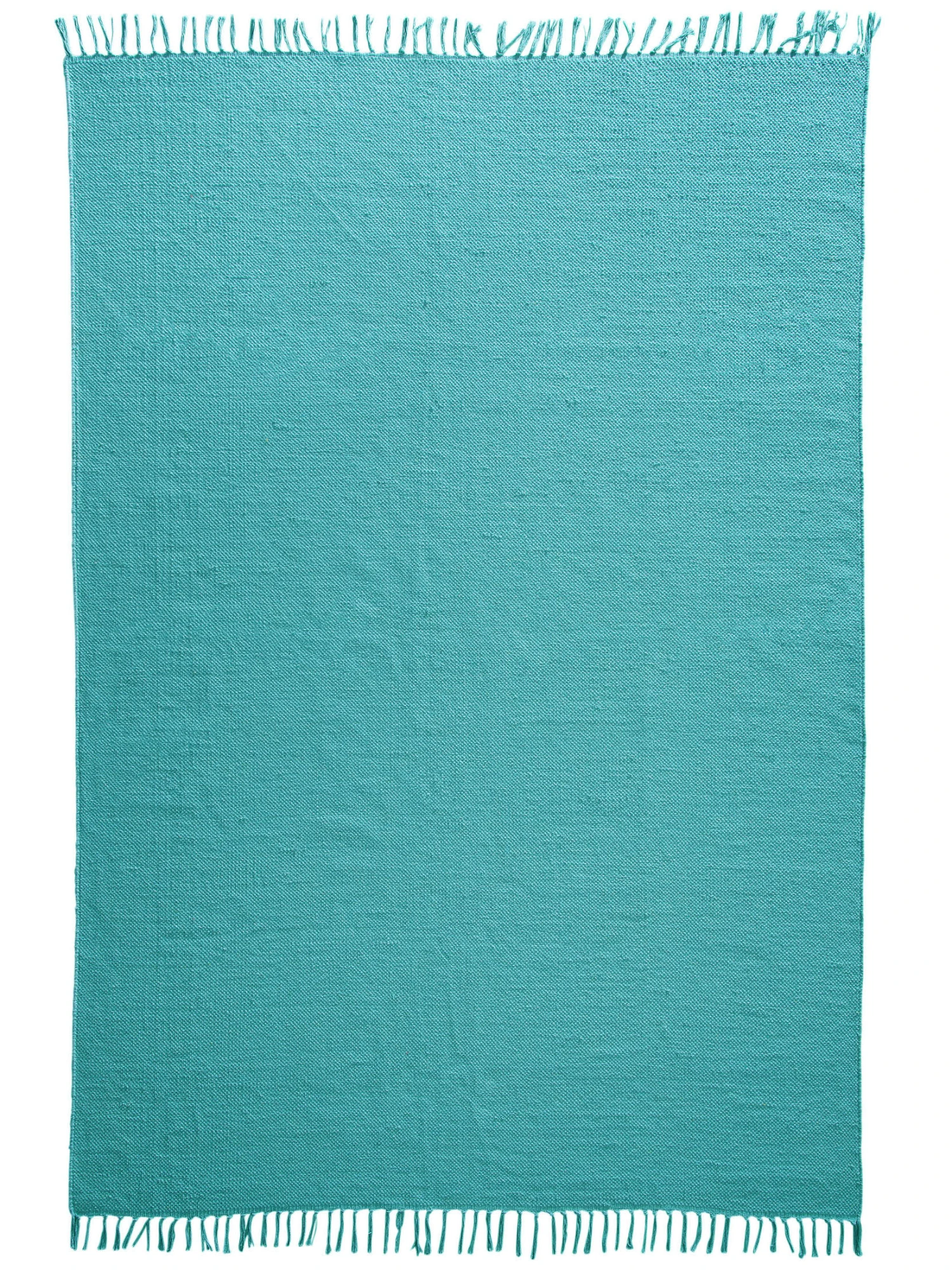 Flachgewebe-Teppich, Türkis 4 Flachgewebe-Teppich, Türkis - Image 2