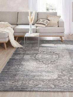 Outdoor-Teppich, Vintage Multi -Teppiche Verkaufe Tabas VintageTeppich Grau VintageMulti 160x230 mil