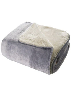 Decke, Silber -Teppiche Verkaufe Talvi Decke Grau Silber 150x200 per