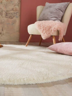 Hochflor-Teppich, Schnee