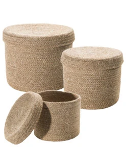 Korb, Dunkelbeige -Teppiche Verkaufe Tiffin Korb Beige Dunkelbeige set
