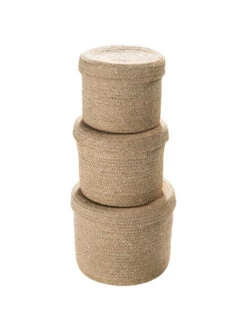 Korb, Dunkelbeige -Teppiche Verkaufe Tiffin Korb Beige Dunkelbeige set2