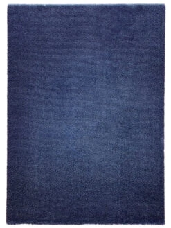 Hochflor-Teppich, Dunkelblau -Teppiche Verkaufe Touch UniTeppich blau Dunkelblau 160x230 pla