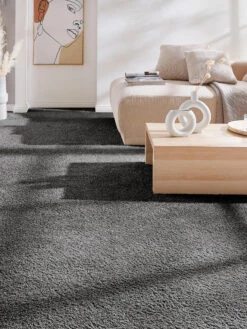 Langflor-Teppichboden, Schiefer 77
