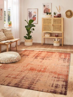 Vintage-Teppich, Apricot