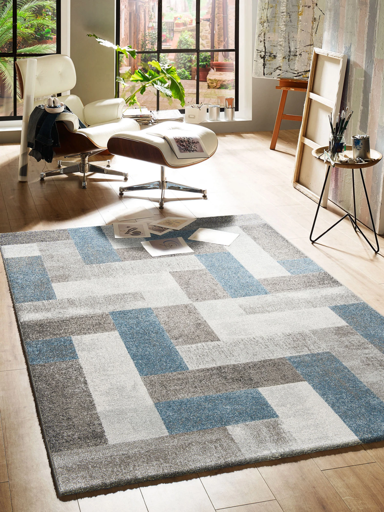 Moderner Teppich, Blue Avenue 3 Moderner Teppich, Blue Avenue