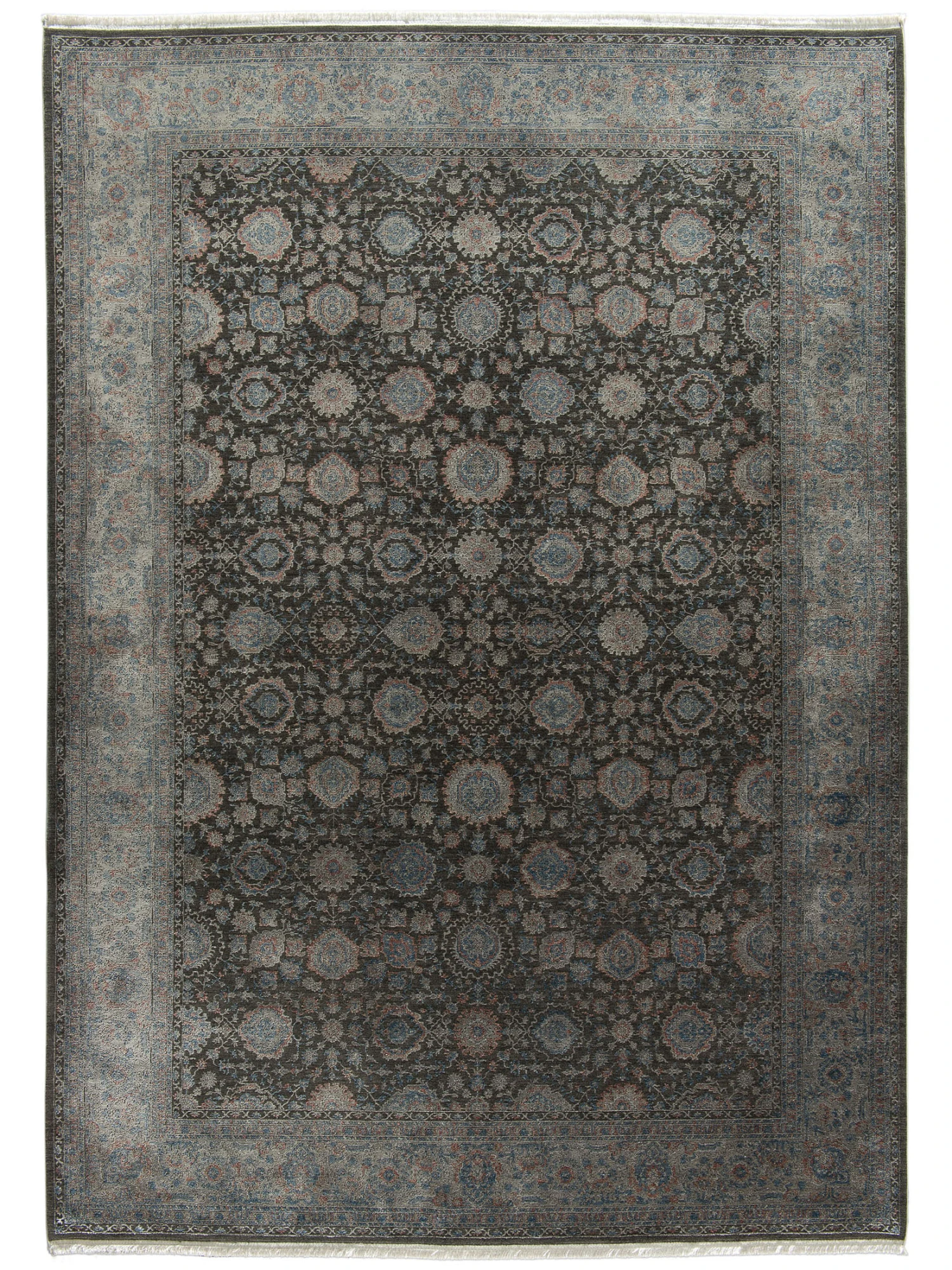 Vintage-Teppich, Silver-Blue 5 Vintage-Teppich, Silver-Blue - Image 3