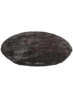 Hochflor-Teppich, Schiefer -Teppiche Verkaufe Vernissage Langflorteppich dunkelgrau schiefer 200rund per2