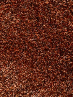 Hochflor-Teppich, Kupfer -Teppiche Verkaufe Vernissage Langflorteppich orange kupfer 200rund lup2