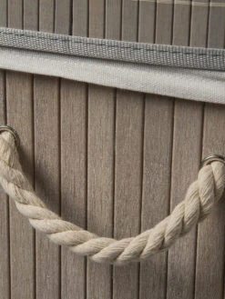 Korb, Hellgrau -Teppiche Verkaufe WaescheboxBen Korb Hellgrau 30x40x60 lup1