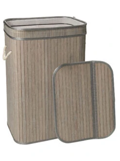 Korb, Hellgrau -Teppiche Verkaufe WaescheboxBen Korb Hellgrau 30x40x60 offen per3