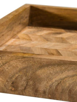 Deko-Tablett, Braun 9 Deko-Tablett, Braun -Teppiche Verkaufe WoodenMosaik DekoTablett Braun 28x38x5 lup